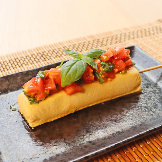 豆腐バーでトマトバジル冷奴