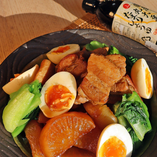 グルテンフリー醤油で作る!大根と豚のべっこう煮