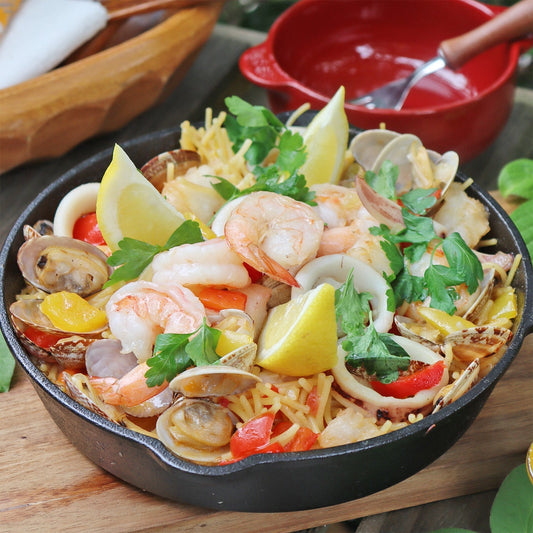 グルテンフリーのキャンプ飯!フィデウア