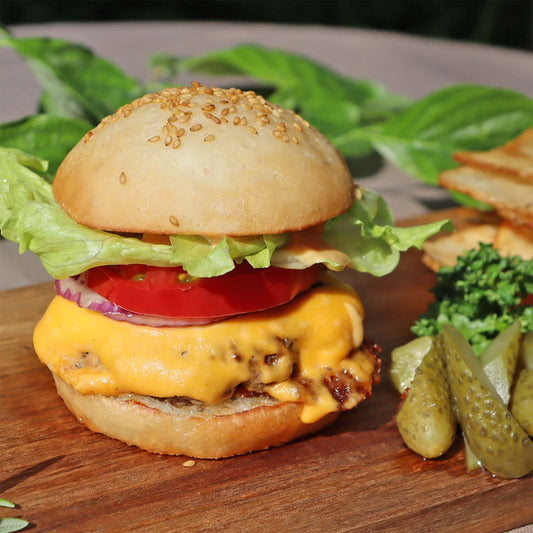 米粉のバンズで作る!グルテンフリーのハンバーガー