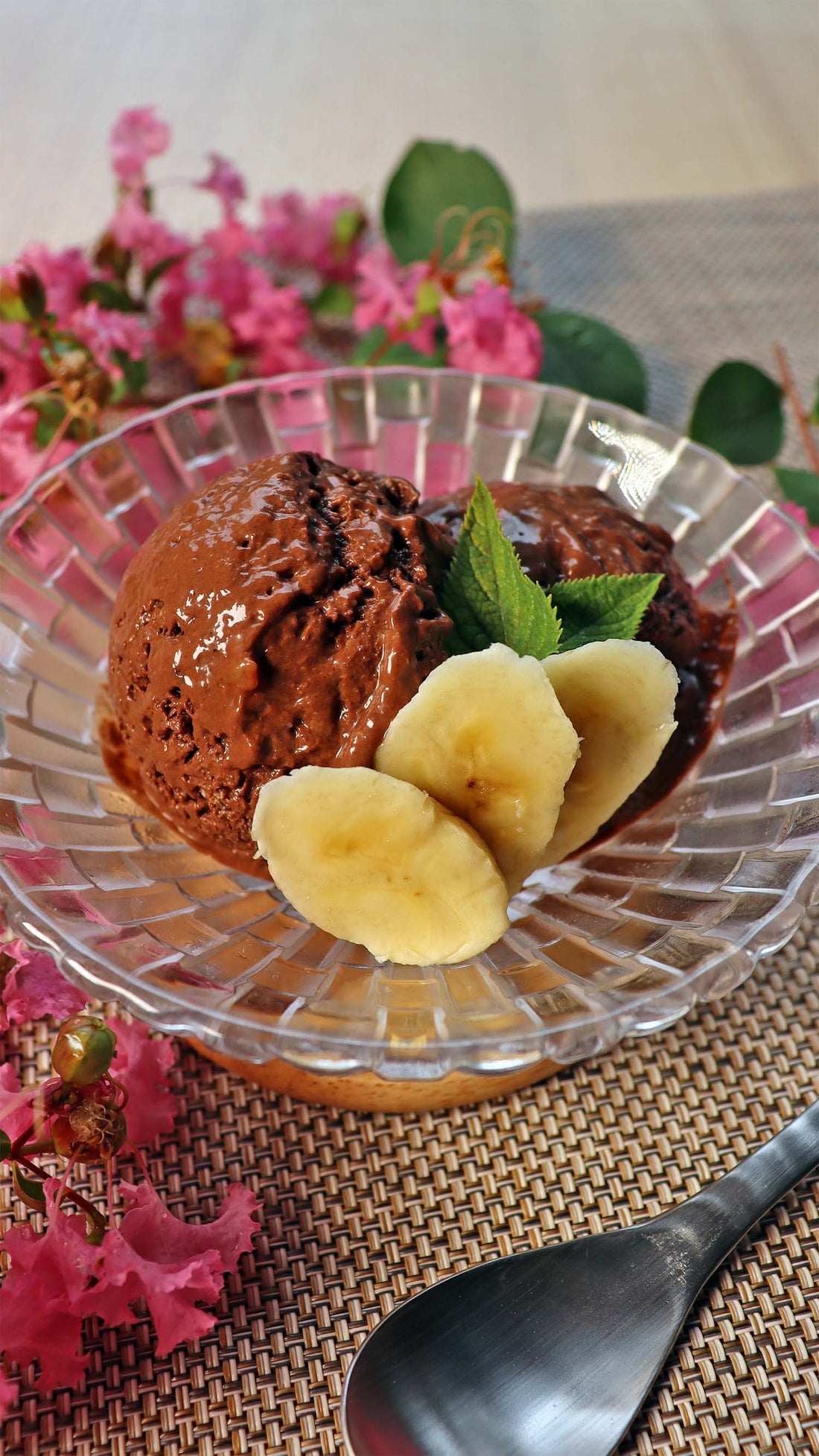 Tofu Banana Chocolate Ice Cream | No-Churn, Dairy-Free & Sugar-Free