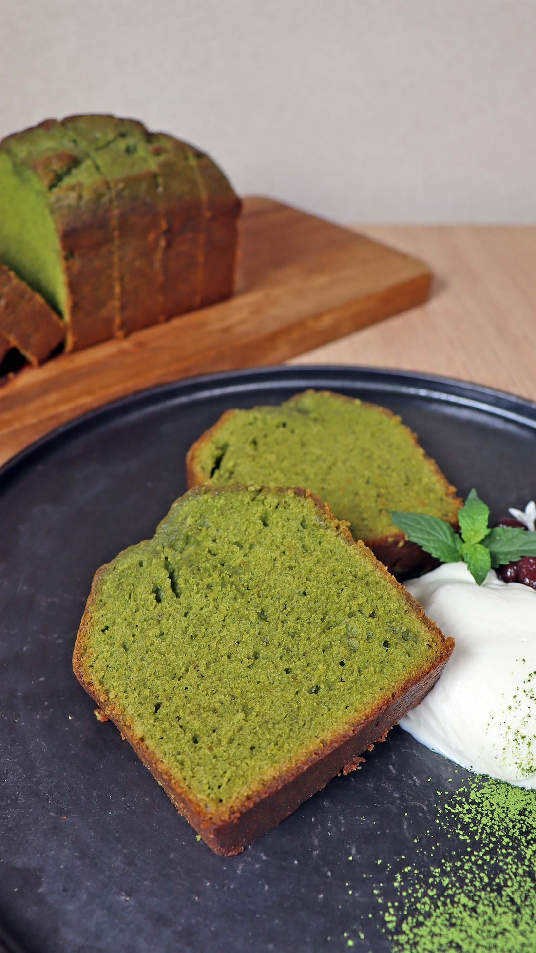 Matcha Pound Cake | Rich White Chocolate & Cream Recipe