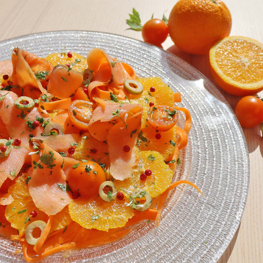 ケトジェニックにも◎ MCTオイルドレッシングでオレンジのワントーンサラダ