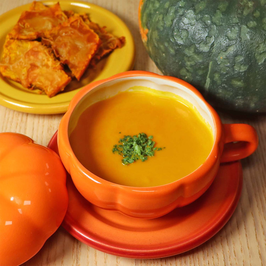 ミキサー・包丁不要！材料3つで濃厚かぼちゃスープ